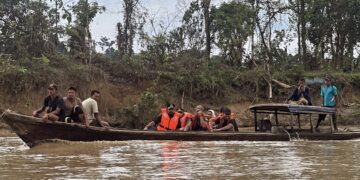 Tempuh 2 Jam Jalur Sungai, Al-Farlaky Pastikan Pemulihan Infrastruktur dan Fasilitas Umum di Pendalaman Aceh Timur