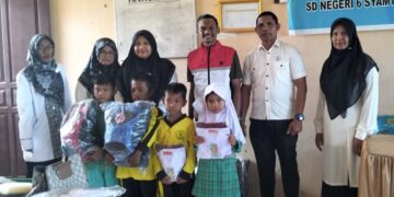 Bantuan School Kit PDI Perjuangan Mengiringi Semangat Belajar Anak Aceh Utara