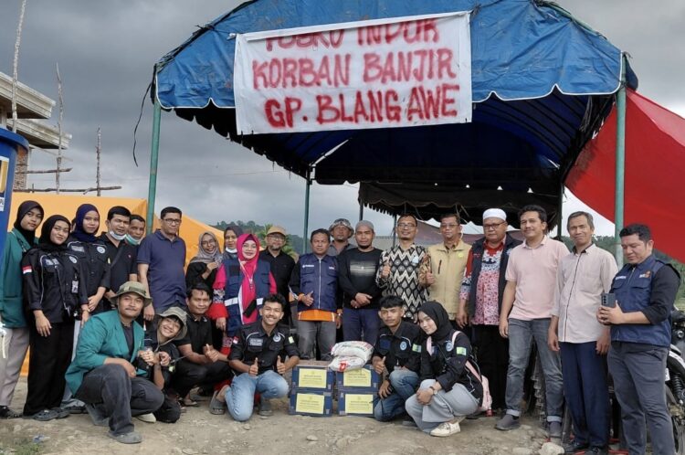 Fakultas Ekonomi UNMUHA Aceh Salurkan Bantuan untuk Korban Banjir Pidie Jaya