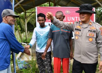 Polda Aceh Berbuat, Pembangunan Sumur Bor untuk Korban Banjir di Aceh Timur Selesai