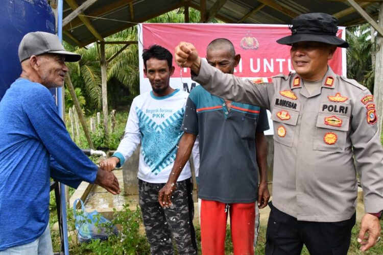 Polda Aceh Berbuat, Pembangunan Sumur Bor untuk Korban Banjir di Aceh Timur Selesai