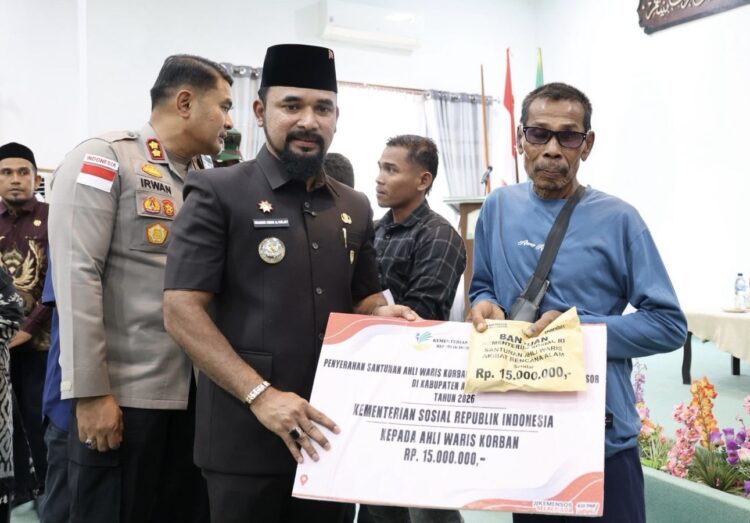 58 Ahli Waris Korban Bencana di Aceh Timur Terima Santunan dari Pemerintah