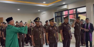 Kejari Aceh Selatan Lantik Empat Pejabat Struktural Baru