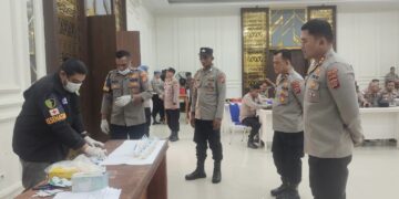Polres Aceh Timur Lakukan Tes Urine, Pastikan Personel Bebas Narkoba
