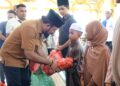 Gandeng BSI, Bupati Aceh Timur Santuni 476 Anak Yatim di Ranto Peureulak