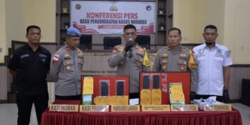 Polres Langsa Ungkap Kasus Narkoba, 2.039 Gram Sabu Diamankan