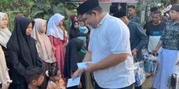 Pererat Silaturahmi, Pang Ucok Buka Puasa Bersama dan Santuni Puluhan Anak Yatim