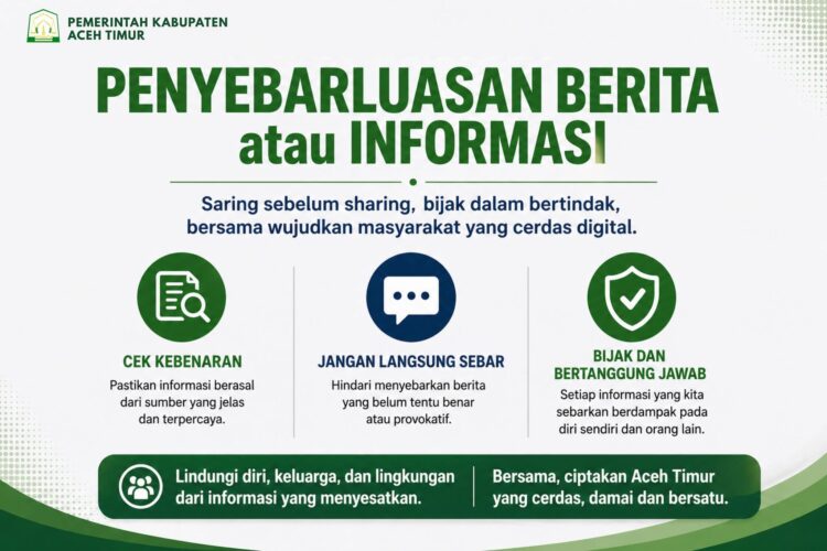 Pemkab Aceh Timur Minta Warga Tabayyun: Dukung Program, Stop Sebar Isu Liar