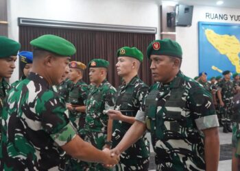 Kodam IM Rotasi Tiga Dandim, Pangdam Tekankan Regenerasi dan Sinergi dengan Pemda