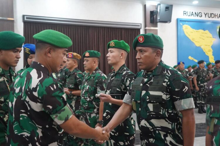 Kodam IM Rotasi Tiga Dandim, Pangdam Tekankan Regenerasi dan Sinergi dengan Pemda