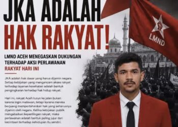 Di Tengah Aksi JKA, LMND Aceh Tanya Arah Keberpihakan Negara