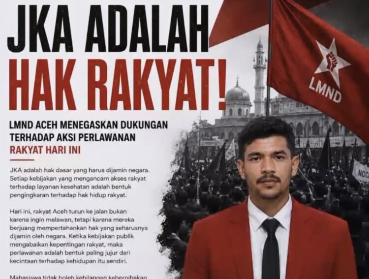 Di Tengah Aksi JKA, LMND Aceh Tanya Arah Keberpihakan Negara