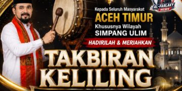 Takbir Keliling Idul Adha Digelar di Simpang Ulim, Al-Farlaky: Pemerataan Harus Terasa sampai ke Barat