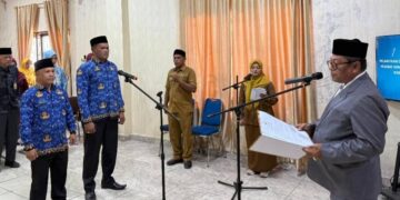 Plt Sekda Aceh Timur Lantik Dua Kabid Disdikbud: Jaga Amanah, Tingkatkan Mutu Pendidikan