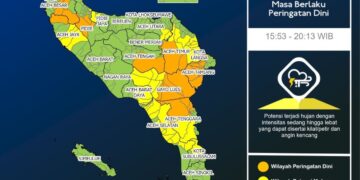 BMKG Ingatkan Aceh Utara Waspada Cuaca Ekstrem Tiga Hari ke Depan