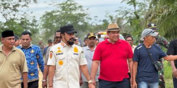 Bupati Aceh Timur Turun Langsung Tinjau Irigasi Rusak Pascabanjir di Simpang Ulim