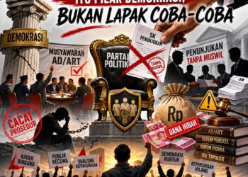 Partai Politik Itu Pilar Demokrasi, Bukan Lapak Coba-Coba