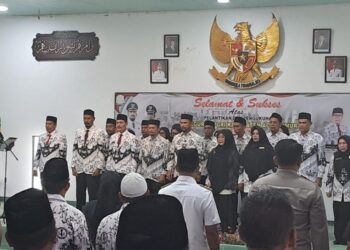 Bupati Al-Farlaky Hadiri Pelantikan PGRI dan Bunda Guru Aceh Timur Masa Bakti 2024-2026
