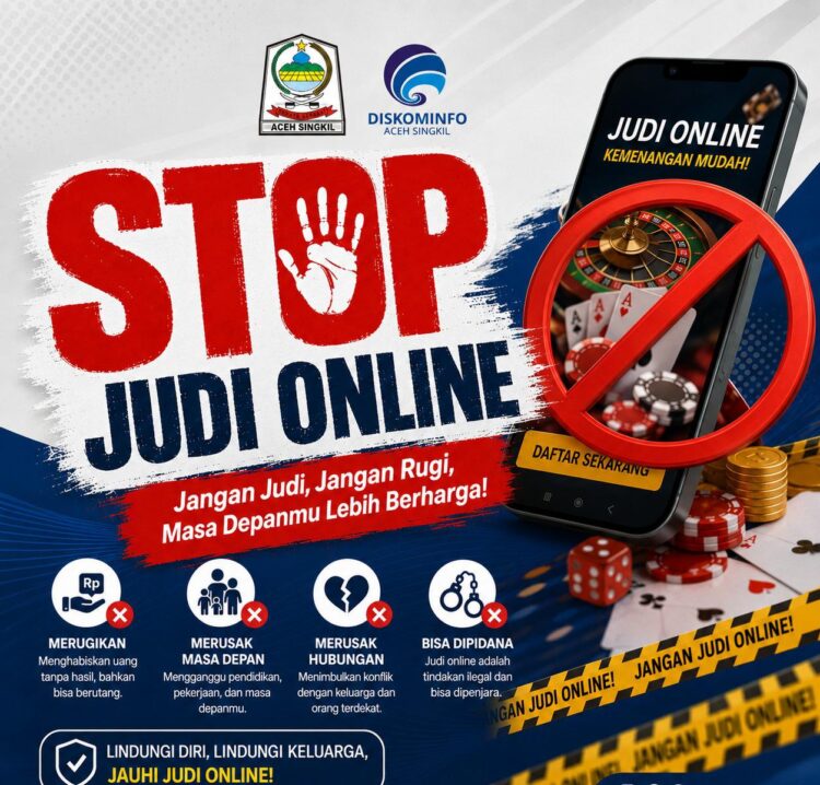 Diskominfo Aceh Singkil ingatkan bahaya judol: “Jangan pernah coba”