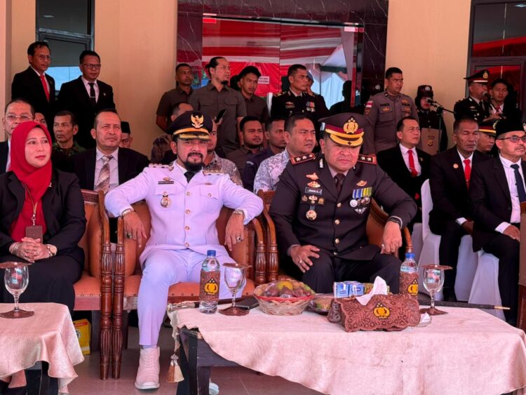 Bupati Al-Farlaky Hadiri HUT Bhayangkara Ke-80 di Mapolres Aceh Timur