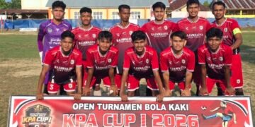 Gol Tunggal Zubir Orlando Antar Rajawalina FC Terbang Tinggi di KPA Simpang Ulim Cup I
