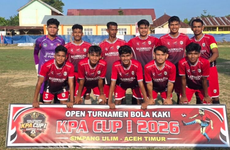 Gol Tunggal Zubir Orlando Antar Rajawalina FC Terbang Tinggi di KPA Simpang Ulim Cup I