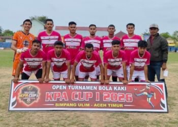 Aneuk Nanggroe Amankan Tiket Semifinal Usai Kalahkan Tuan Rumah di KPA Simpang Ulim Cup I 2026