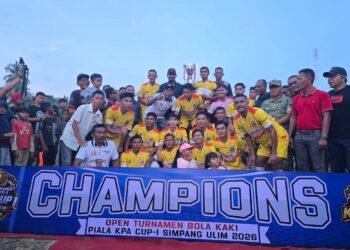 Rahmat Aron Pecah Kebuntuan, JF FC Aceh Utara Raih Mahkota KPA Cup I Simpang Ulim