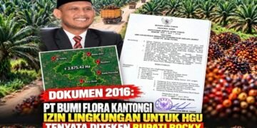 Terungkap, Izin Lingkungan PT Bumi Flora Ternyata Diteken Bupati Rocky pada 2016
