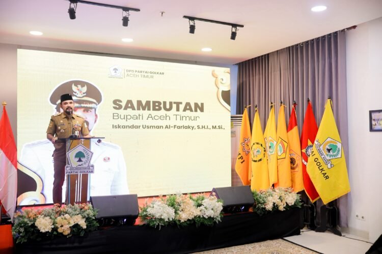 Di Musda Golkar, Al-Farlaky: Jangan Ada Sekat Politik untuk Bangun Aceh Timur