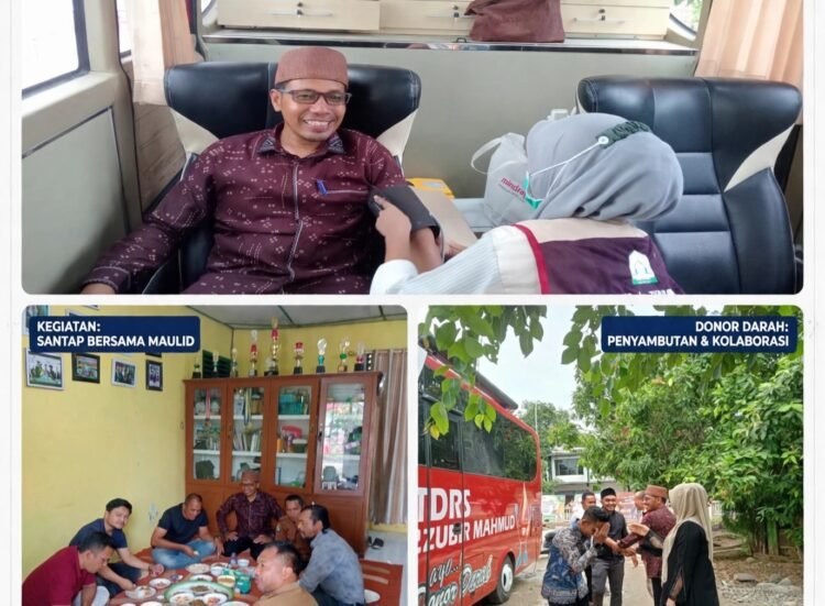 Gelar Maulid dan Donor Darah, UPTD Puskesmas Simpang Ulim Tebar Kepedulian di Momen Kelahiran Nabi